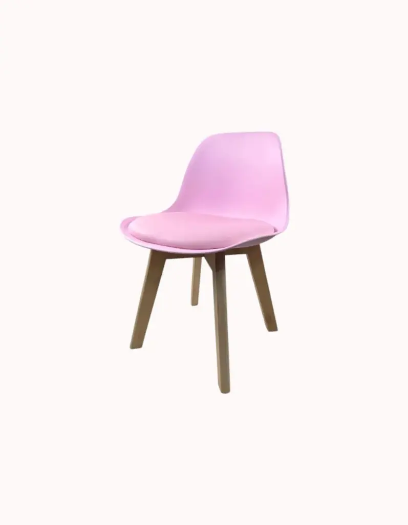 2 Silla tulip Infantil kids rosa chicle