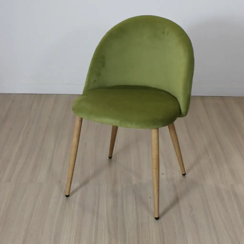 Set X2 Silla Paris Pana Base Simil Madera Verde Oliva (Munich)
