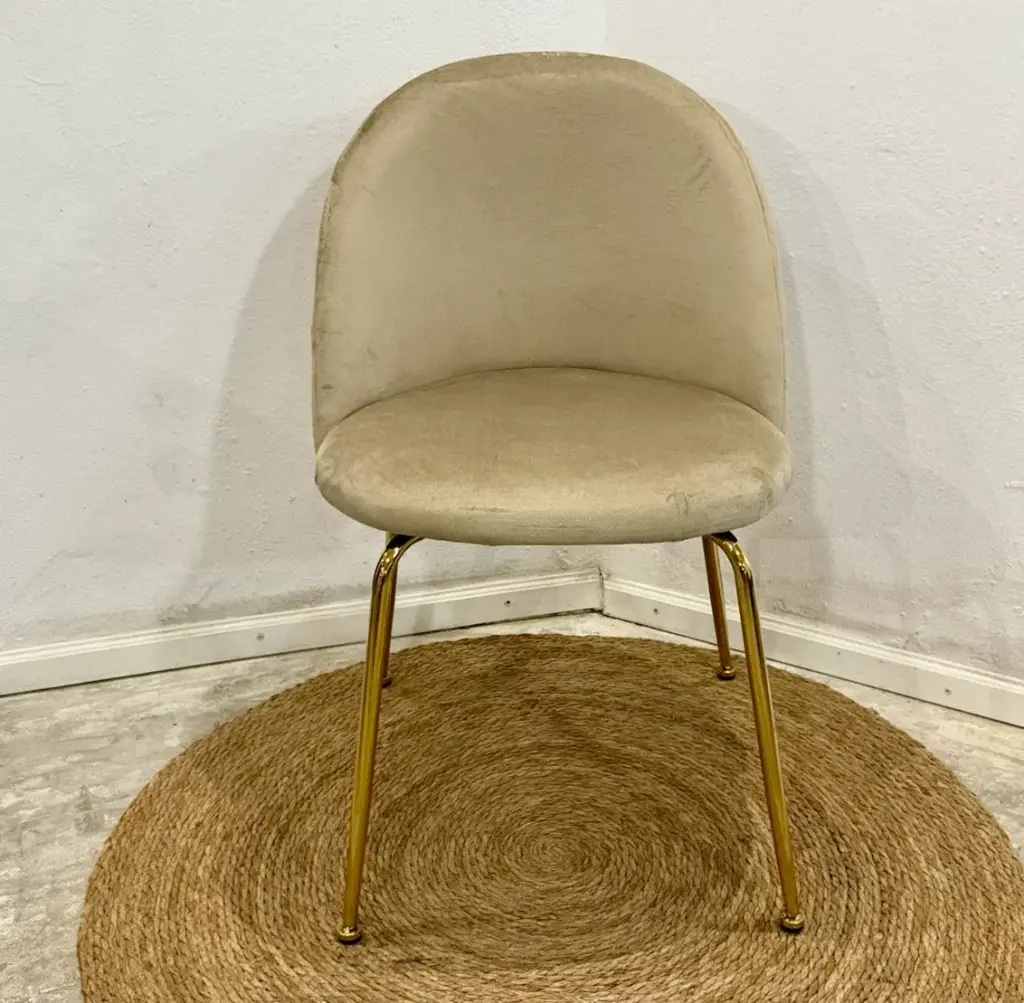 Silla Frank Pana Pata Dorada Vison