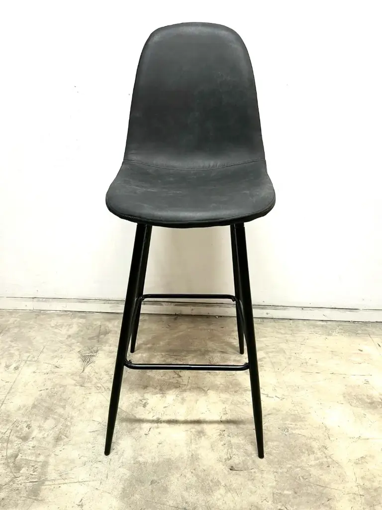 Banqueta Albis Base Negro Ecocuero