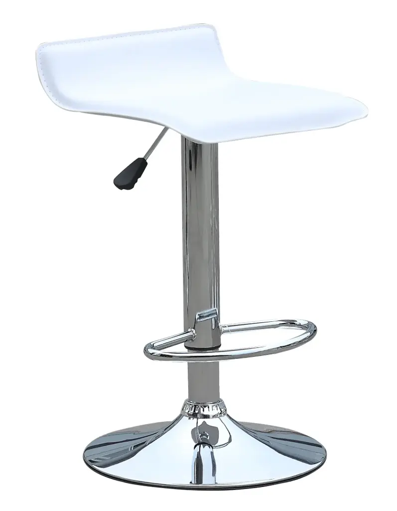 Banqueta asiento cuadrado blanco