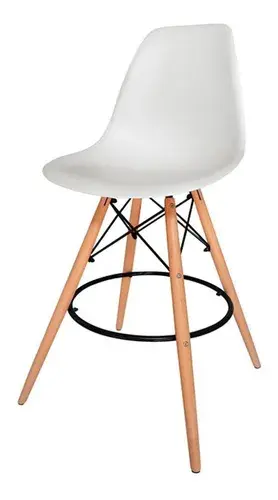 Banqueta Eames Importada Blanca
