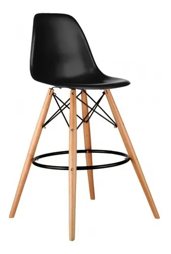 Banqueta Eames Importada Negro