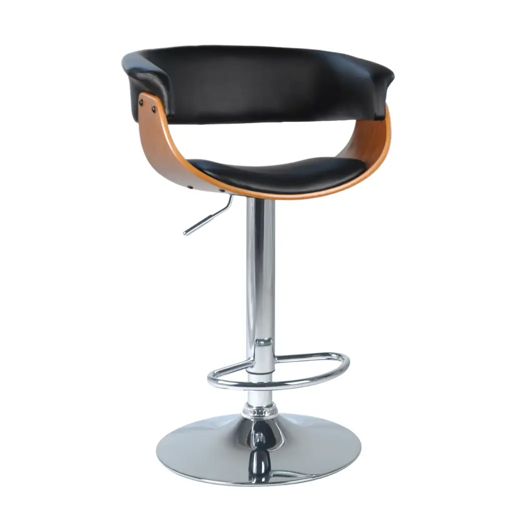 Banqueta Premier Circular Madera Negro