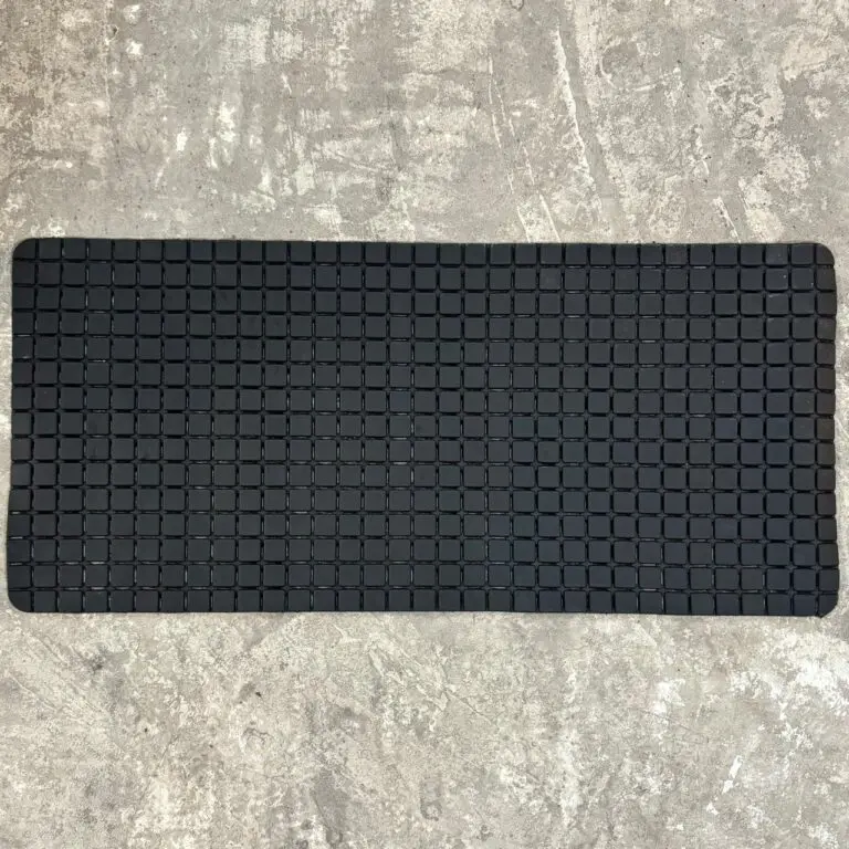 Alfombra Antideslisante Para Bañera O Ducha Pvc 78×35 Cm Negro