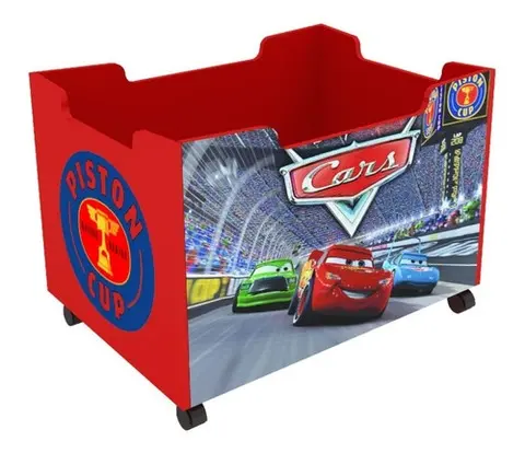 Baúl Guarda Juguetes Infantil Cars