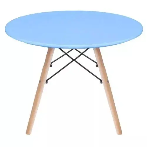 Mesa Eames Kids Laqueada 60 cm Celeste