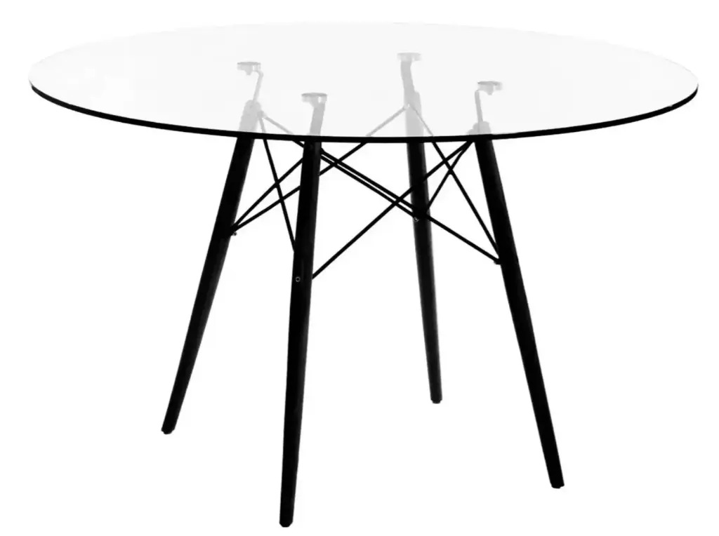 Mesa Eames base Negra 110cm