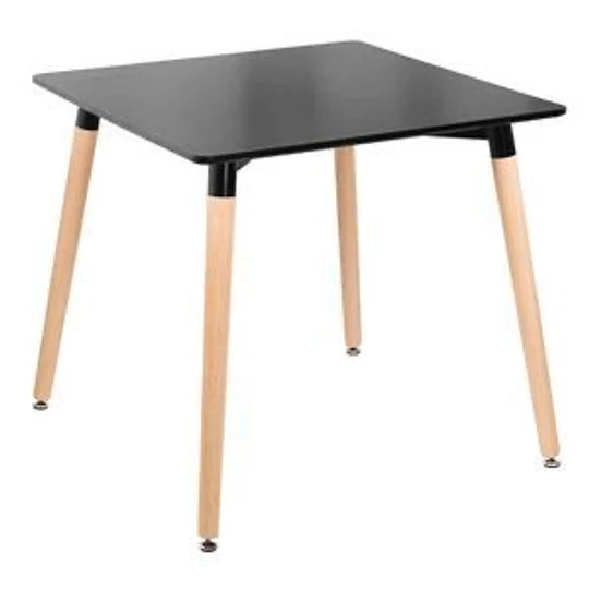 Mesa Nordica 80x80 Cuadrada Negro