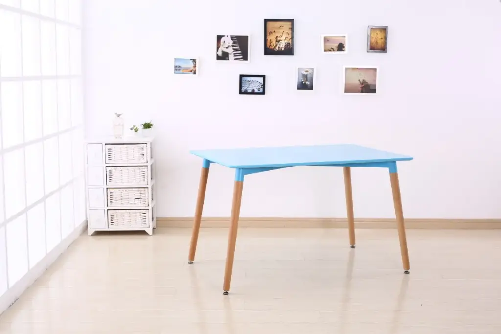 Mesa Nordica 120x80 Importada Celeste