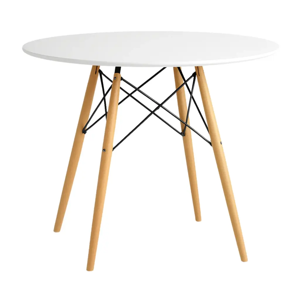 Mesa Eames 80cm Eames Mdf Blanco