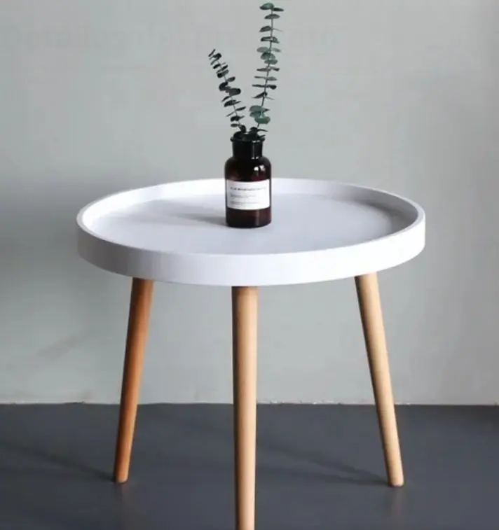 Mesa ratona nórdica blanco