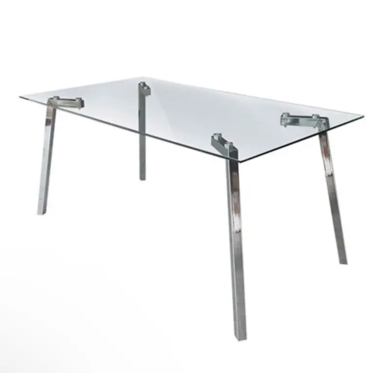 Mesa tap cromo 140x80cm