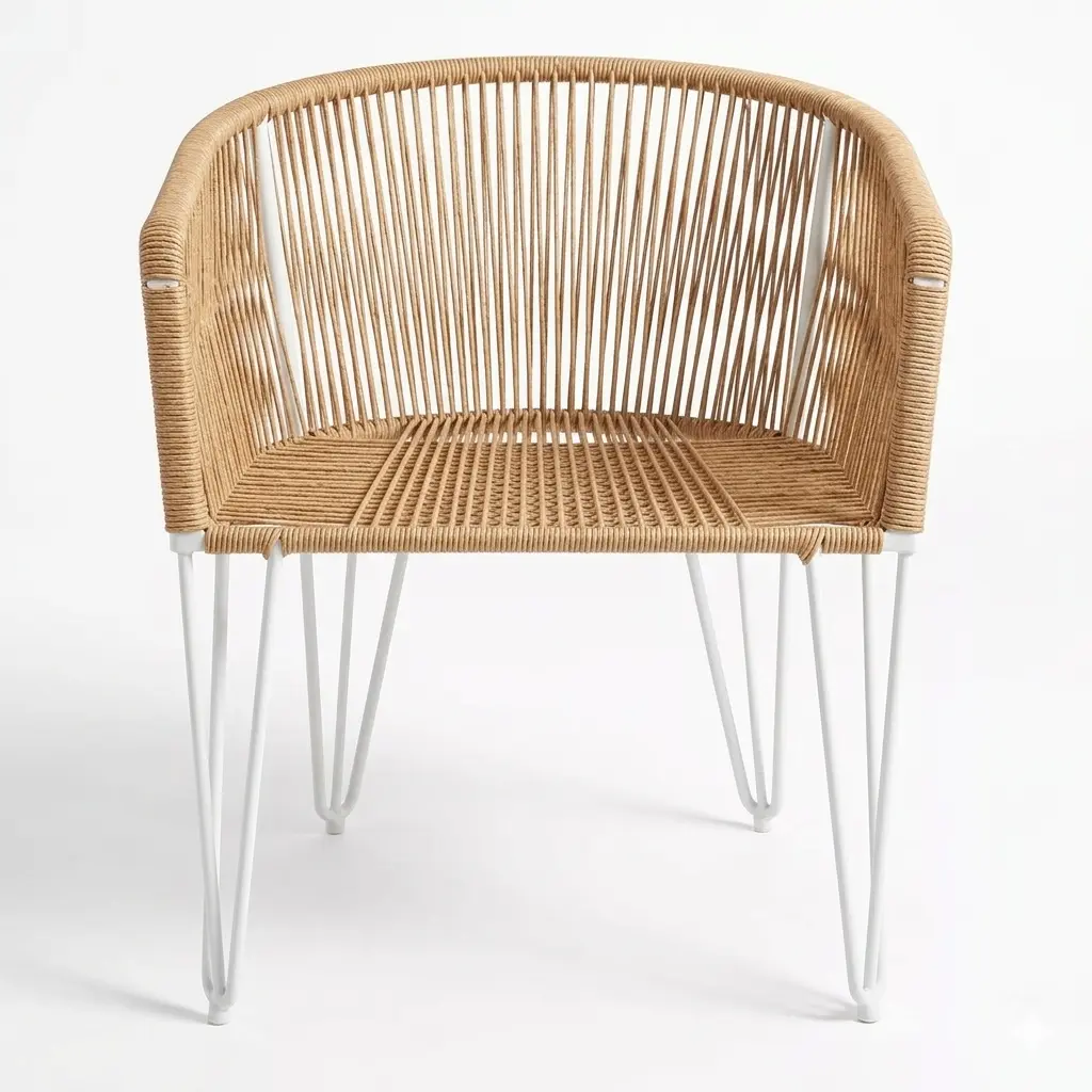 Sillón Gervasoni individual Blanco/Marron