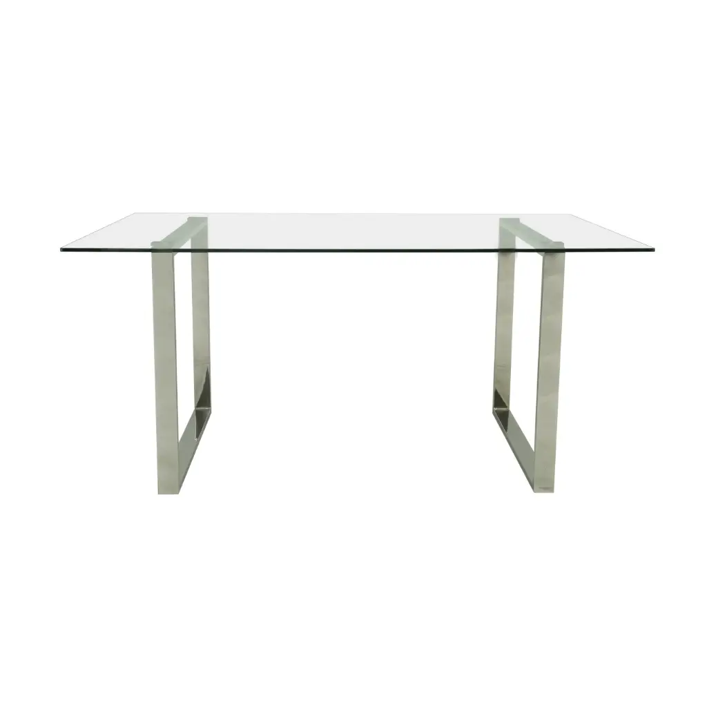 Mesa Vidrio 160x90 Base Metal