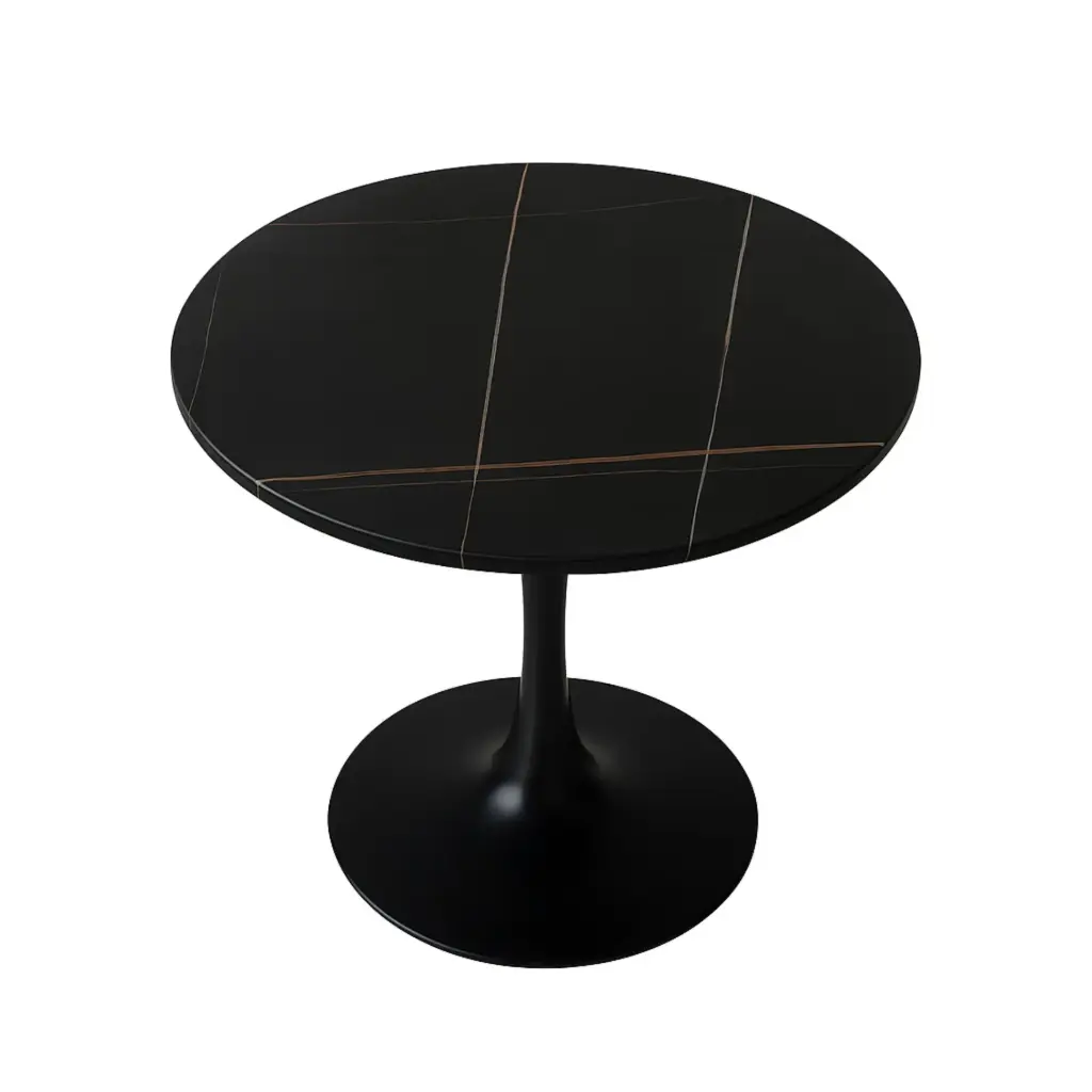 Mesa Tulip Neolith 90cm Negro