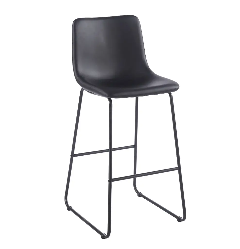 SET x 2 BANQUETA MOLDAVIA ECOCUERO NEGRO