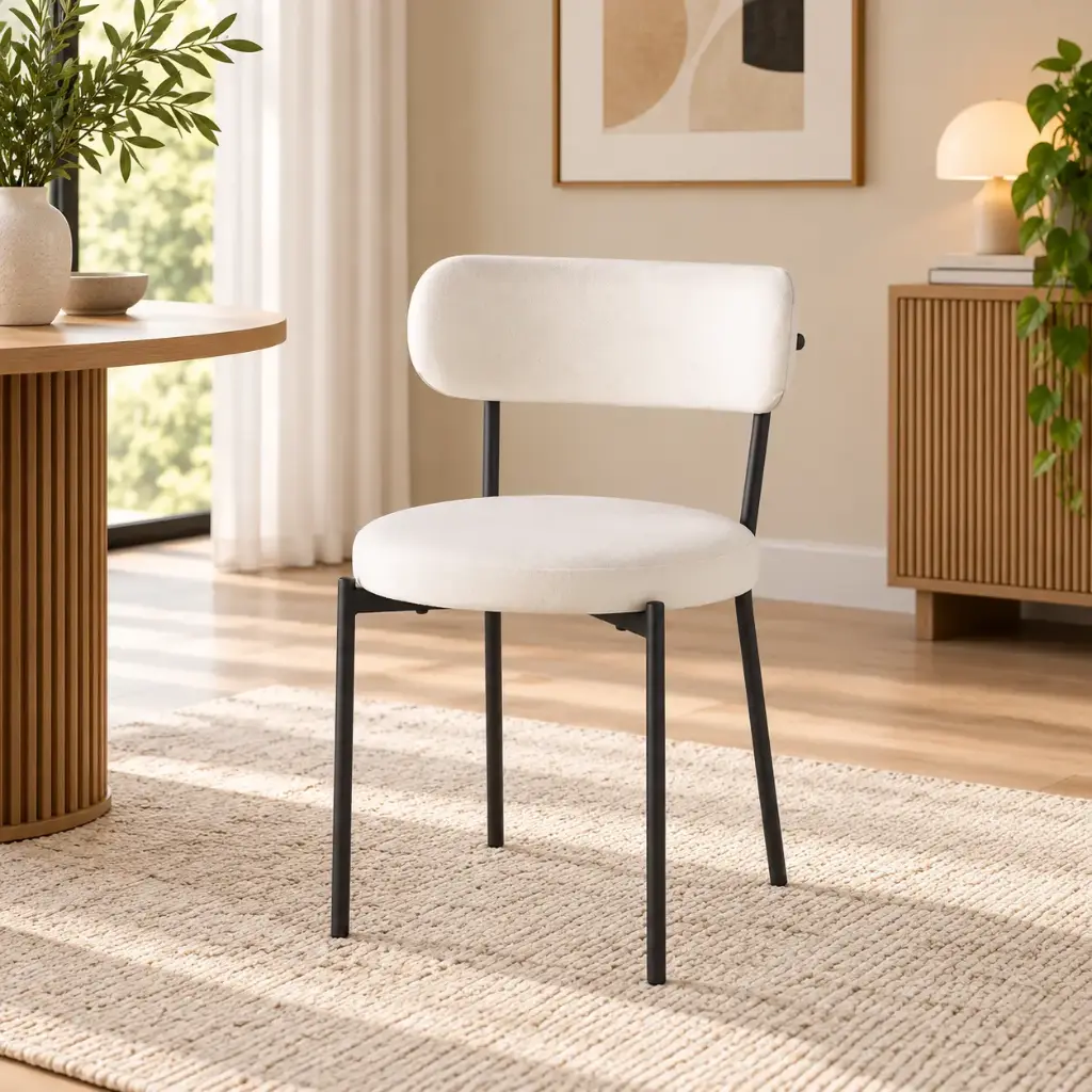 Set x 2 SILLA TIVOLI PANA OFF WHITE 