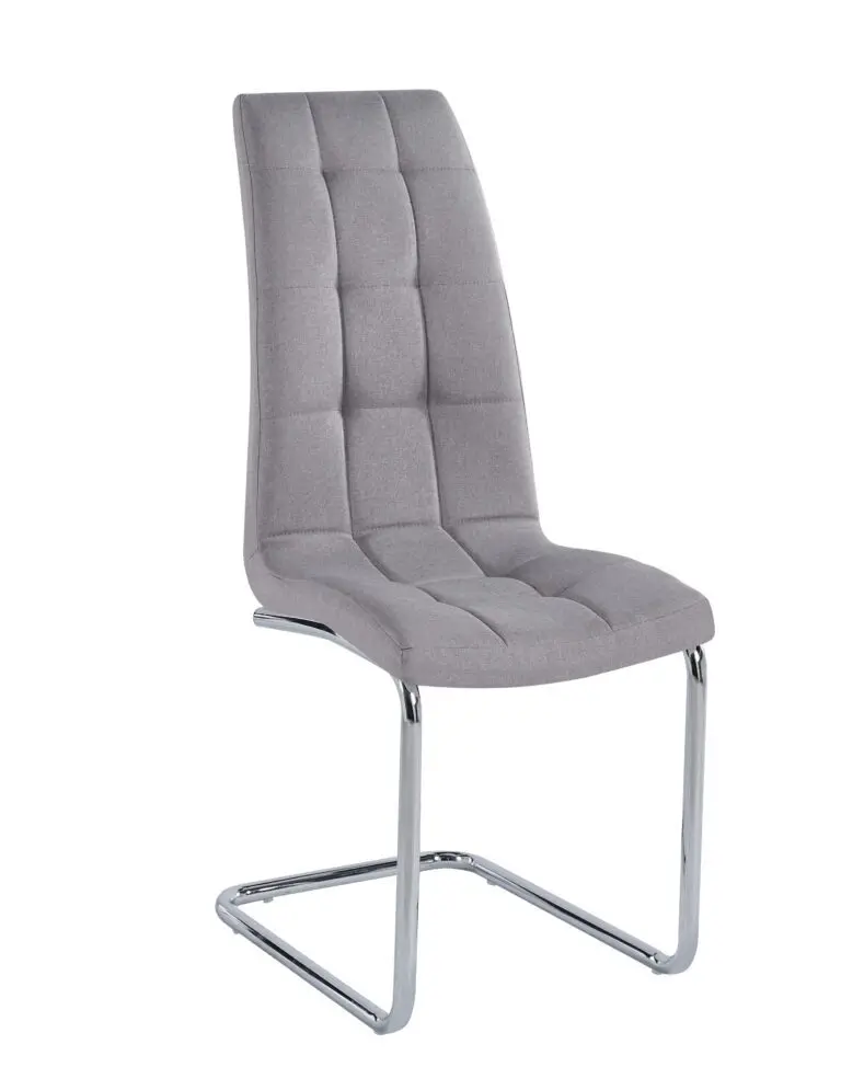 Silla Bea tapizado lino Gris