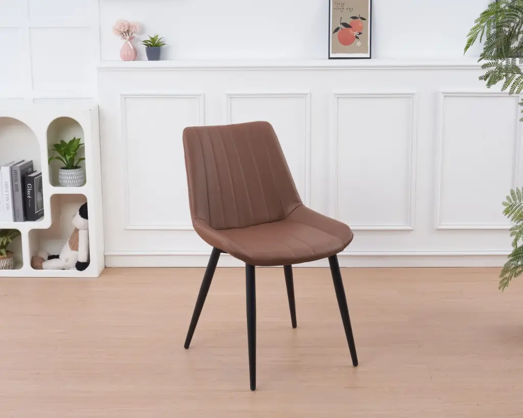 Silla Bulgaria eco-cuero Marrón