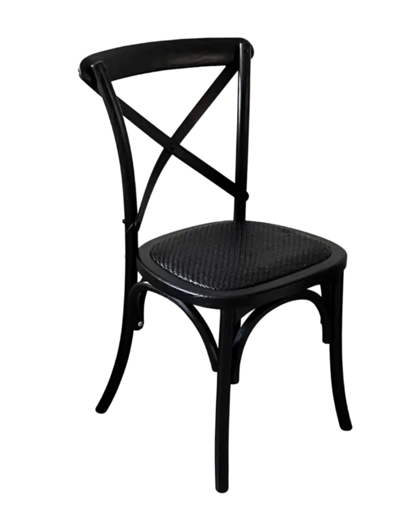 Silla Cross Madera haya Negro