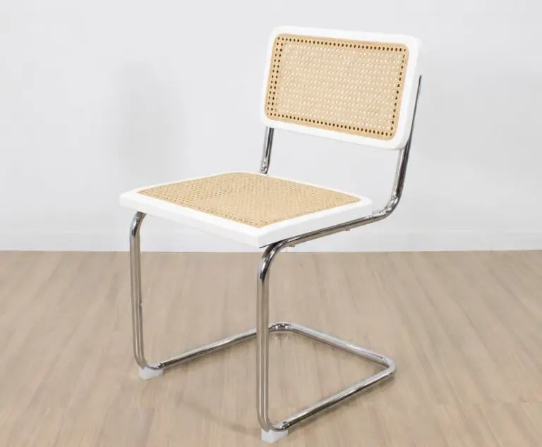 Silla Cesca Breuer Rattan madera Blanco