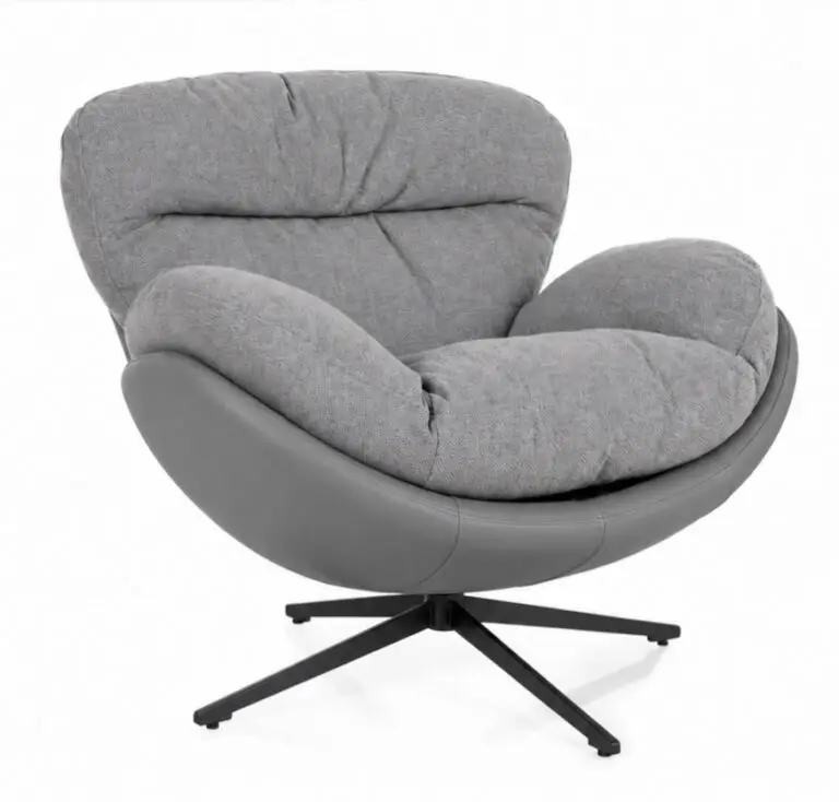 SILLON BALL GIRATORIO GRIS 