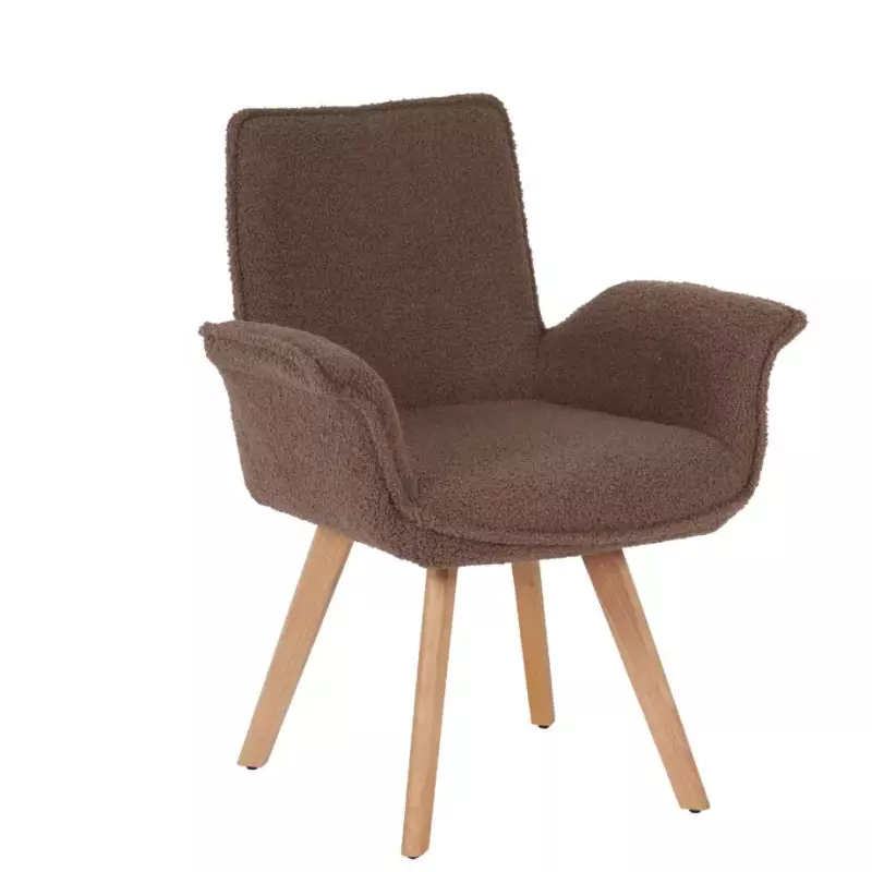 Sillon Gales Boucle Giratorio Moka
