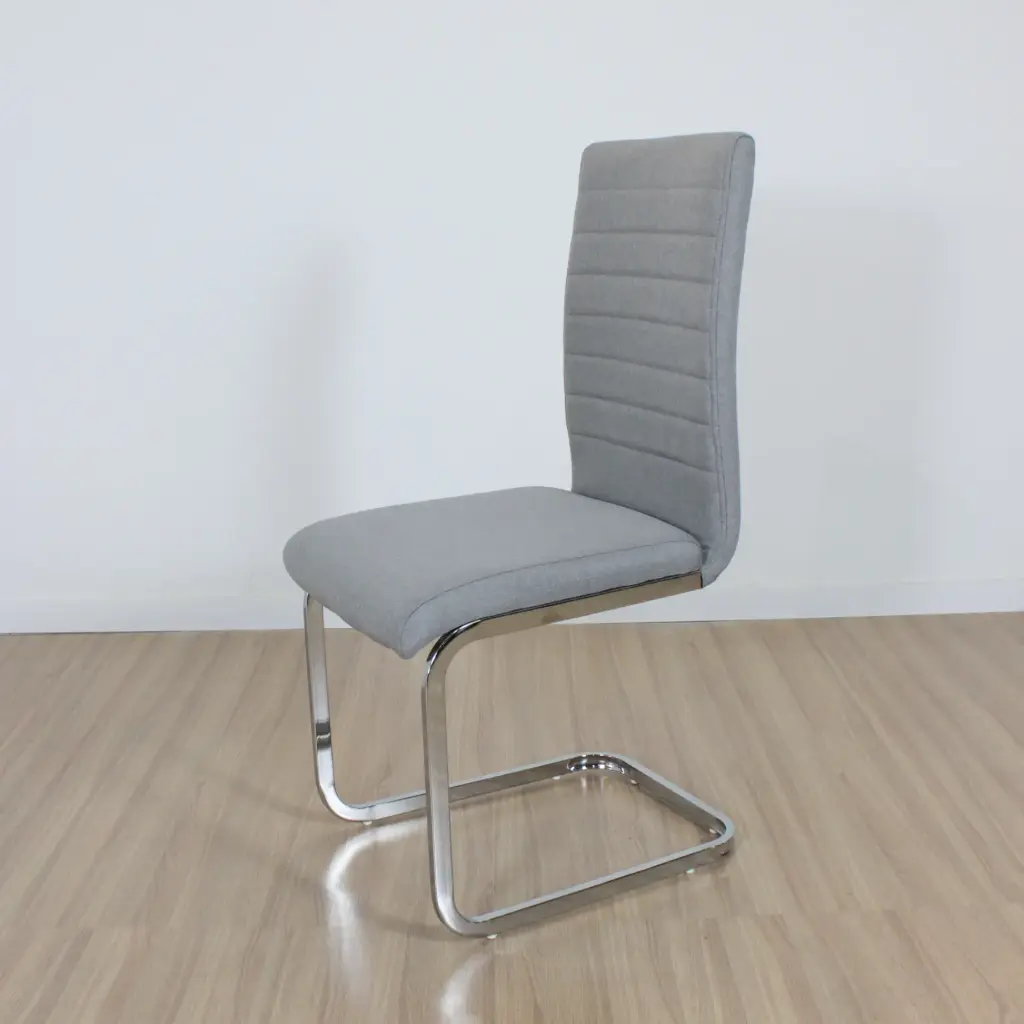 Silla Luo Ecocuero Gris