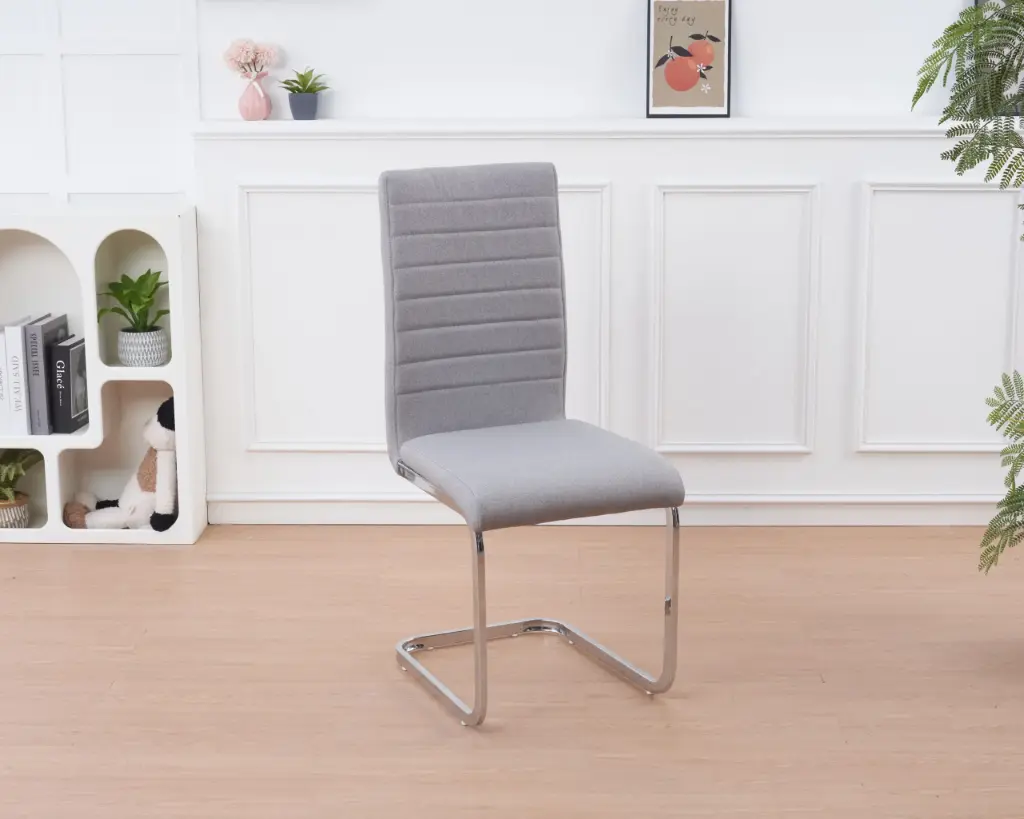 Silla Luo Lino Gris