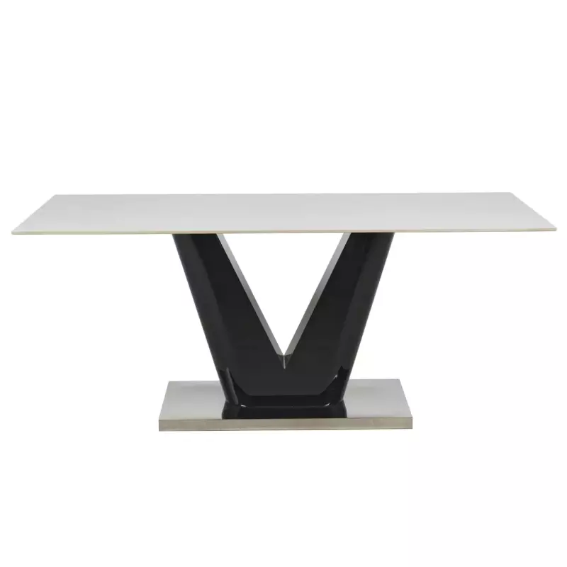 Mesa Suecia Neolith 180x90 Base Negro