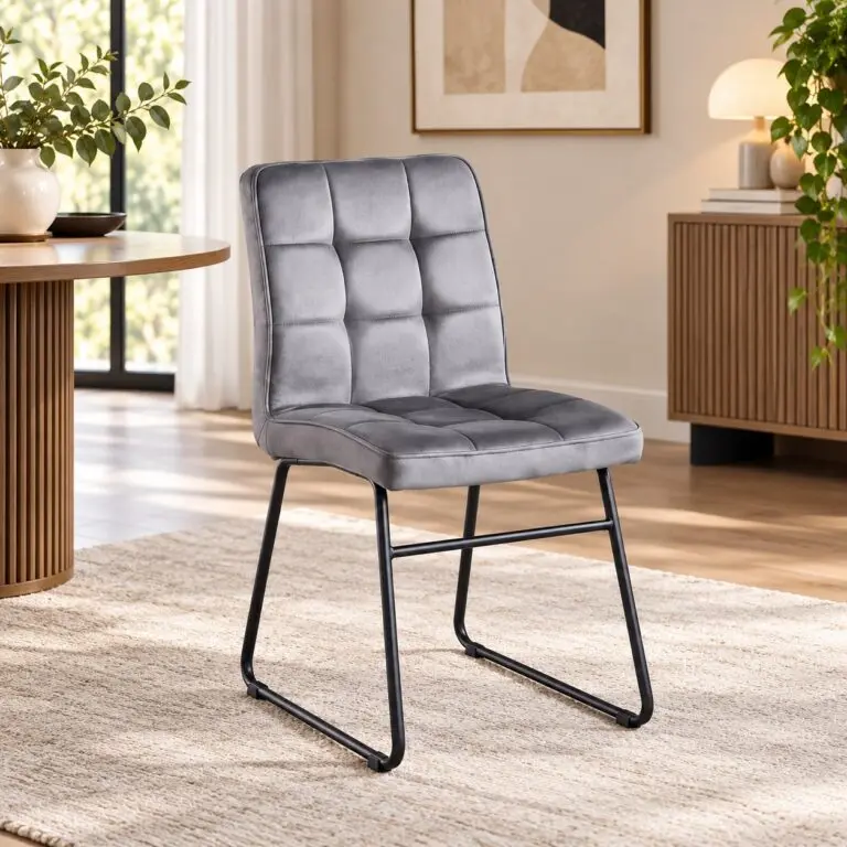 Silla Barcelona Gris Base Negro