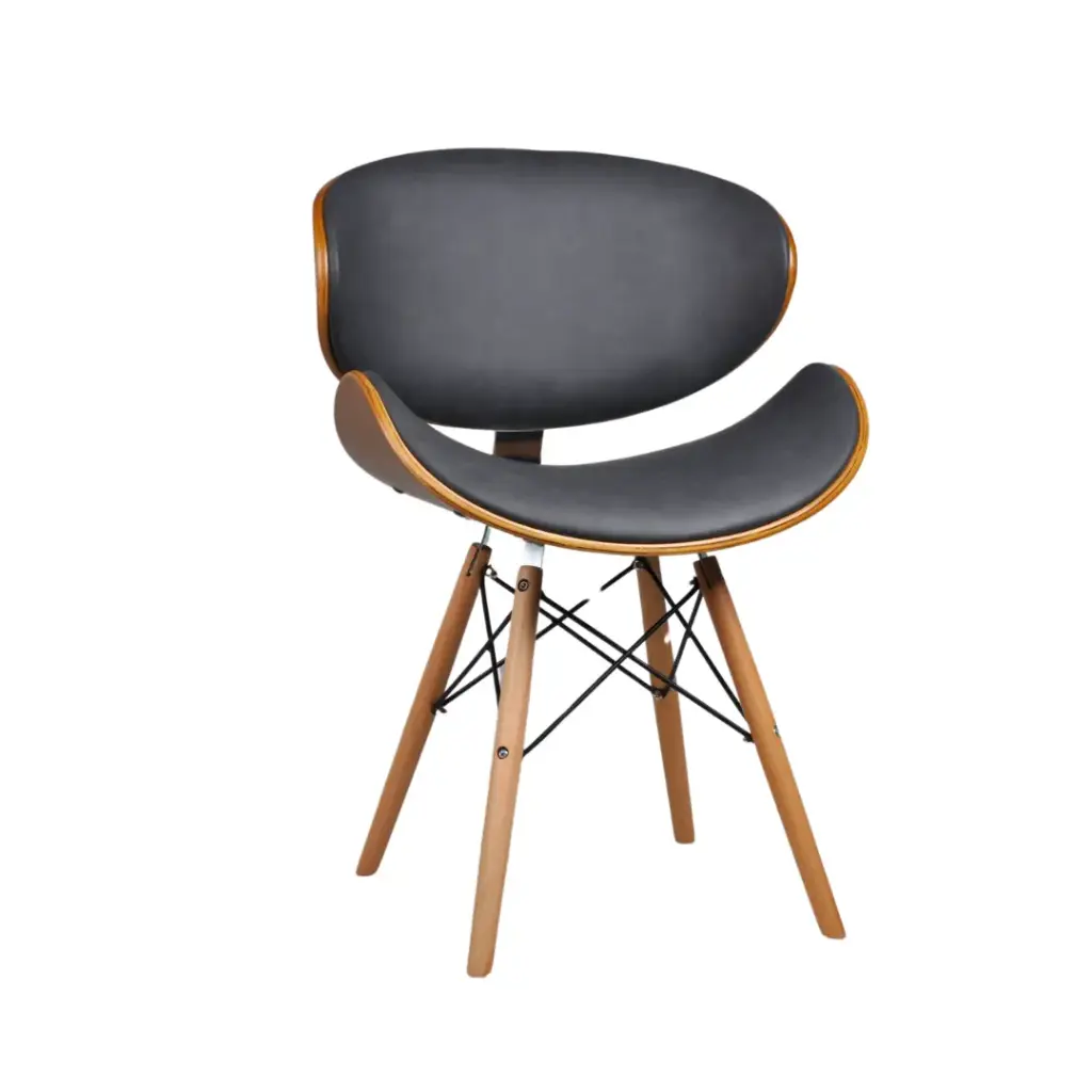 Silla Premier Eames Fija Negro
