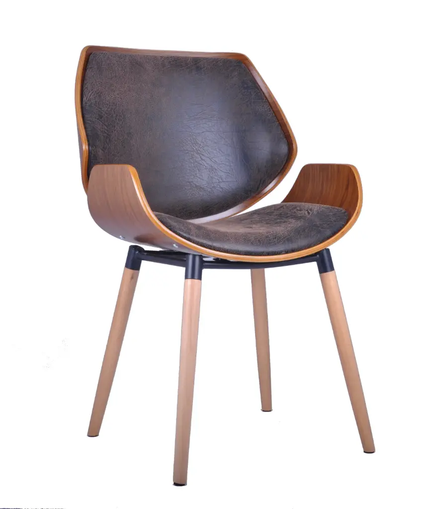 Silla Premier fija Madera haya Marron