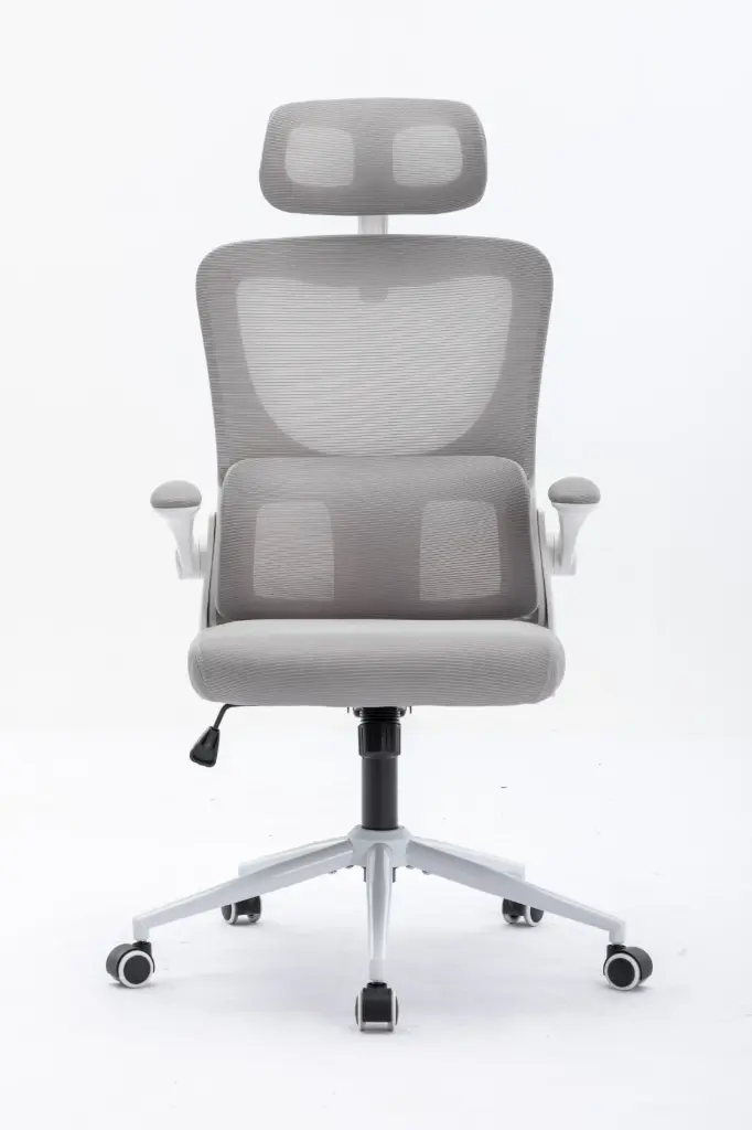 Silla oficina Singapur Blanco con Gris