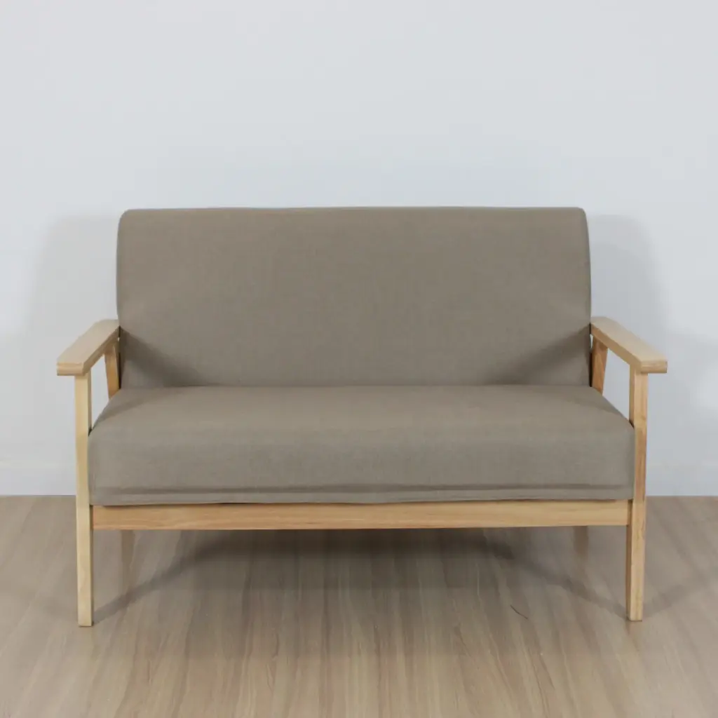 Sofa nordico  2 cuerpos Beige