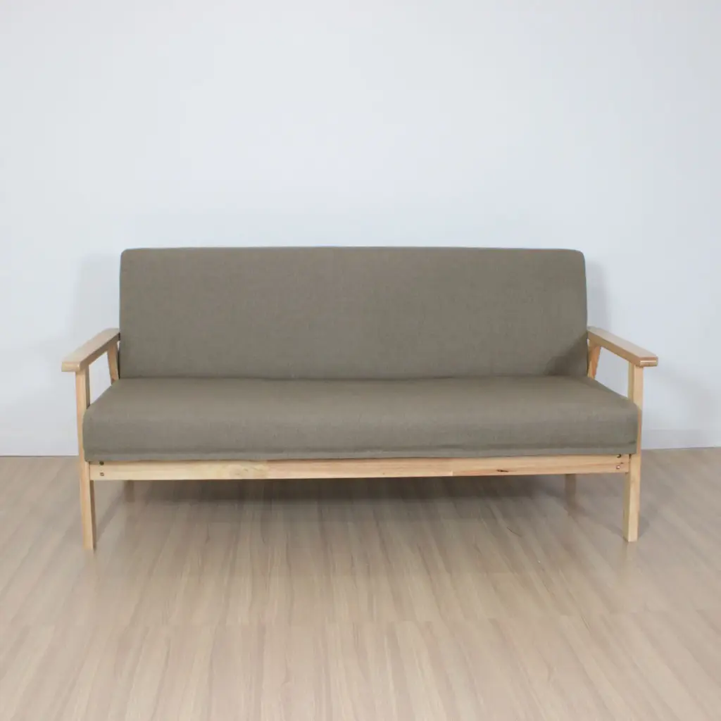 Sofa nordico  3 cuerpos Beige