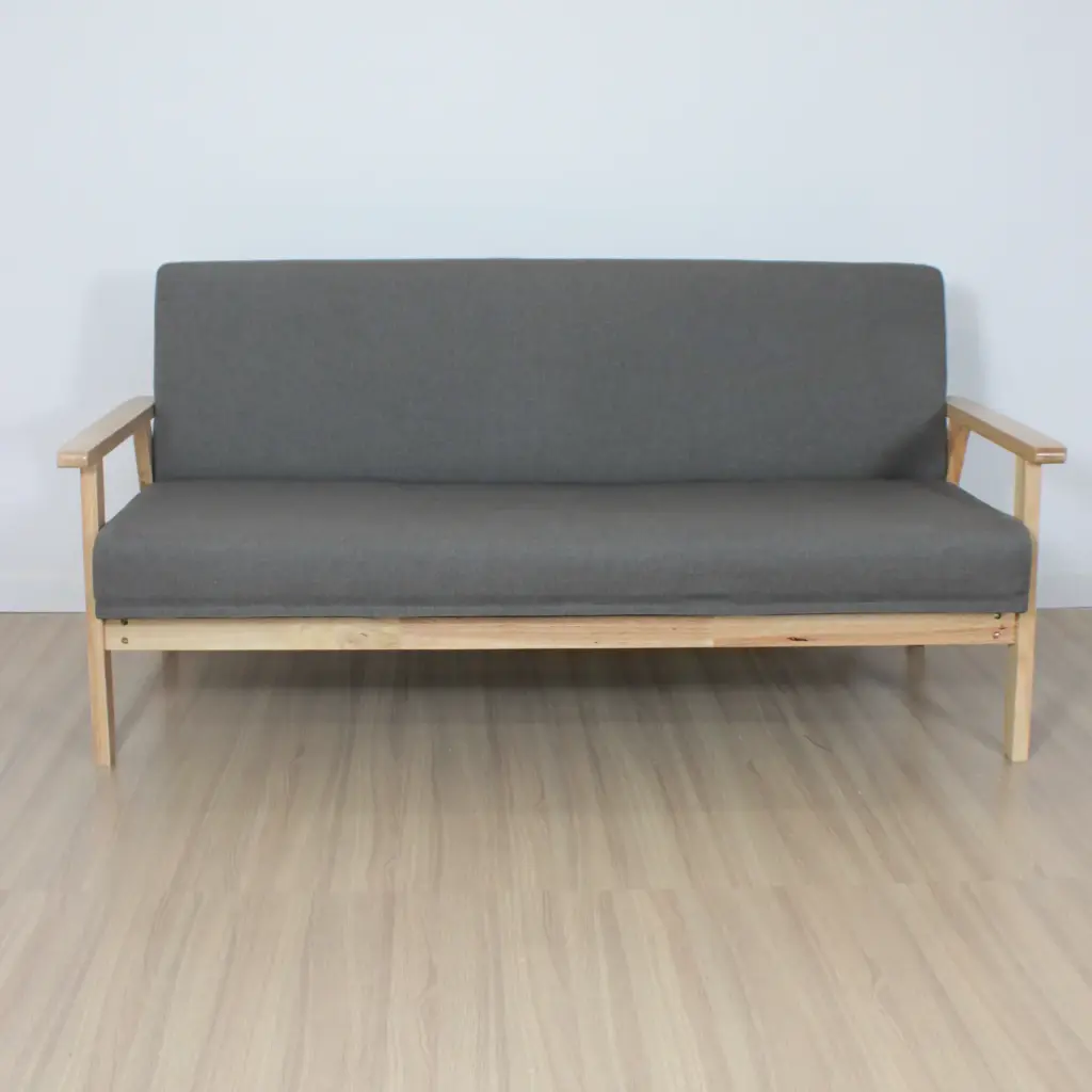 Sofa nordico  3 cuerpos Gris