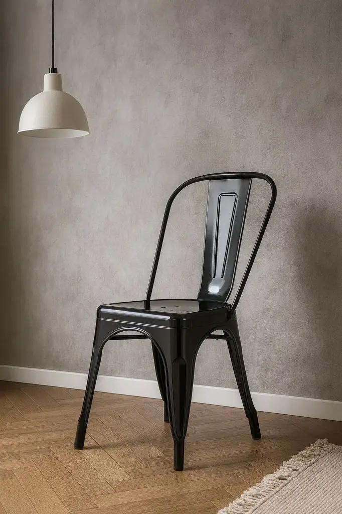 Silla Tolix de polipropileno Negro