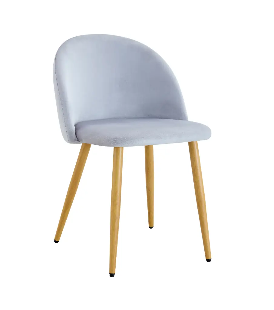 Silla Thea patas naturales Gris Claro (Bulk)