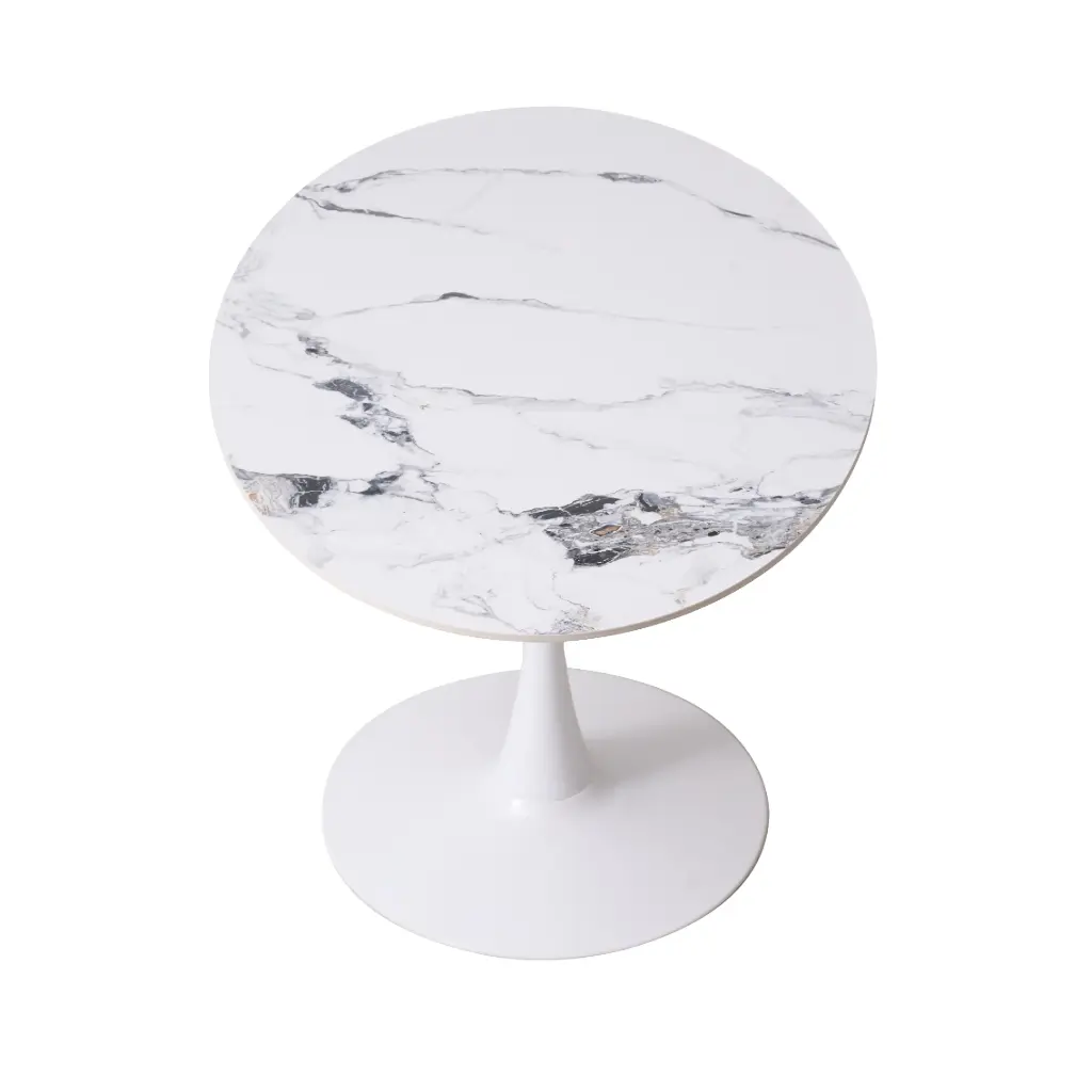 Mesa Tulip Neolith 80cm Blanco