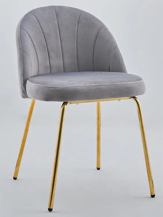 Silla Tapizada Ohel Gris Oscuro