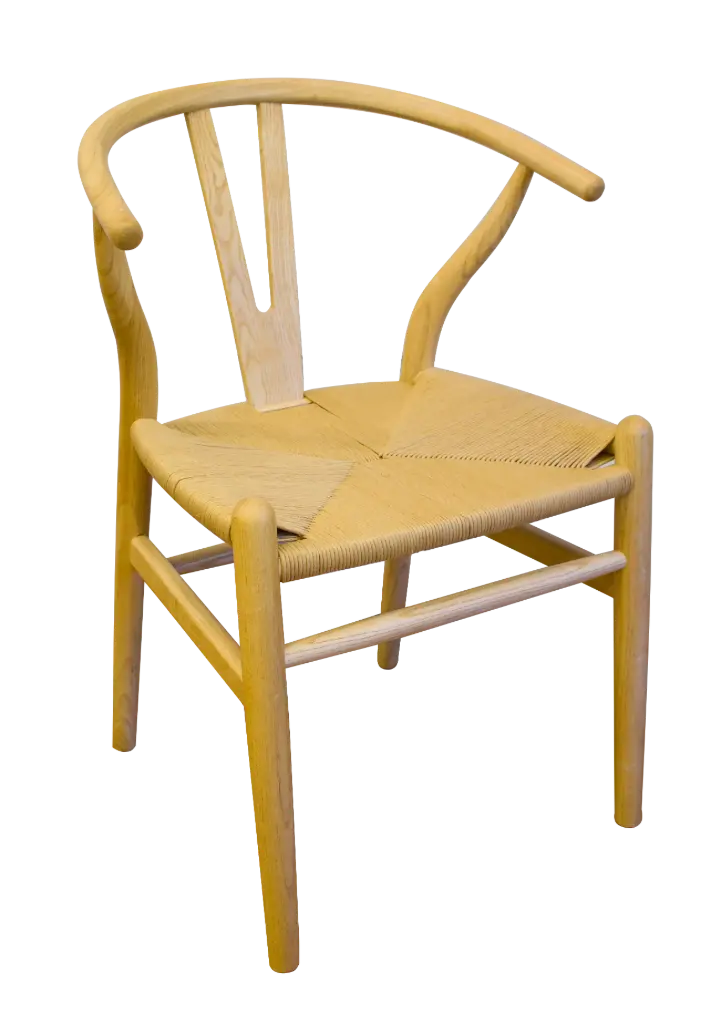 Silla Wishbone madera maciza Natural