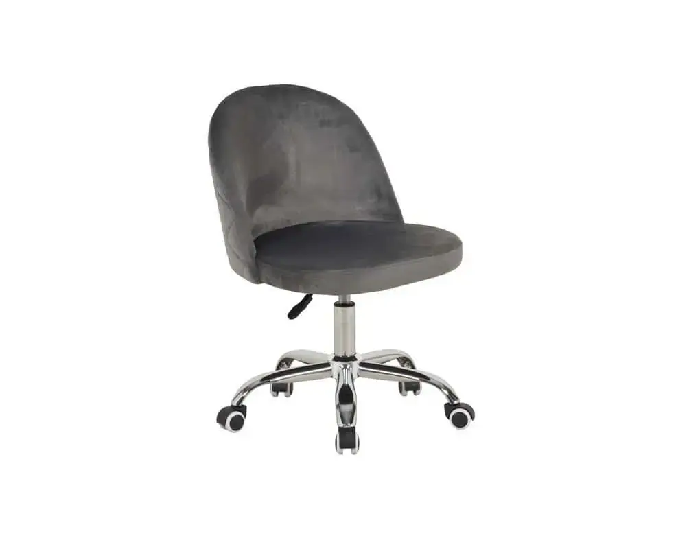 Silla de oficina macron giratoria gris