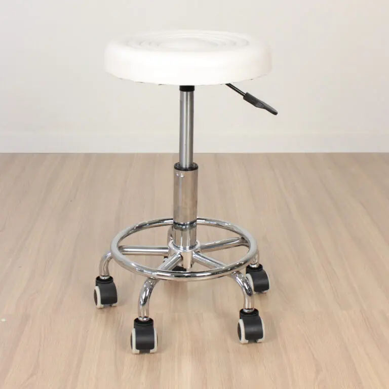 Banqueta Circular Giratoria blanco