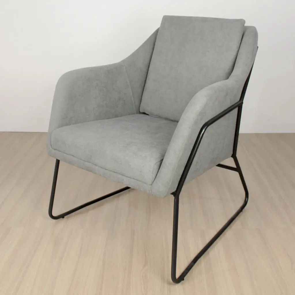 Sillon Montana Chenille Gris Claro