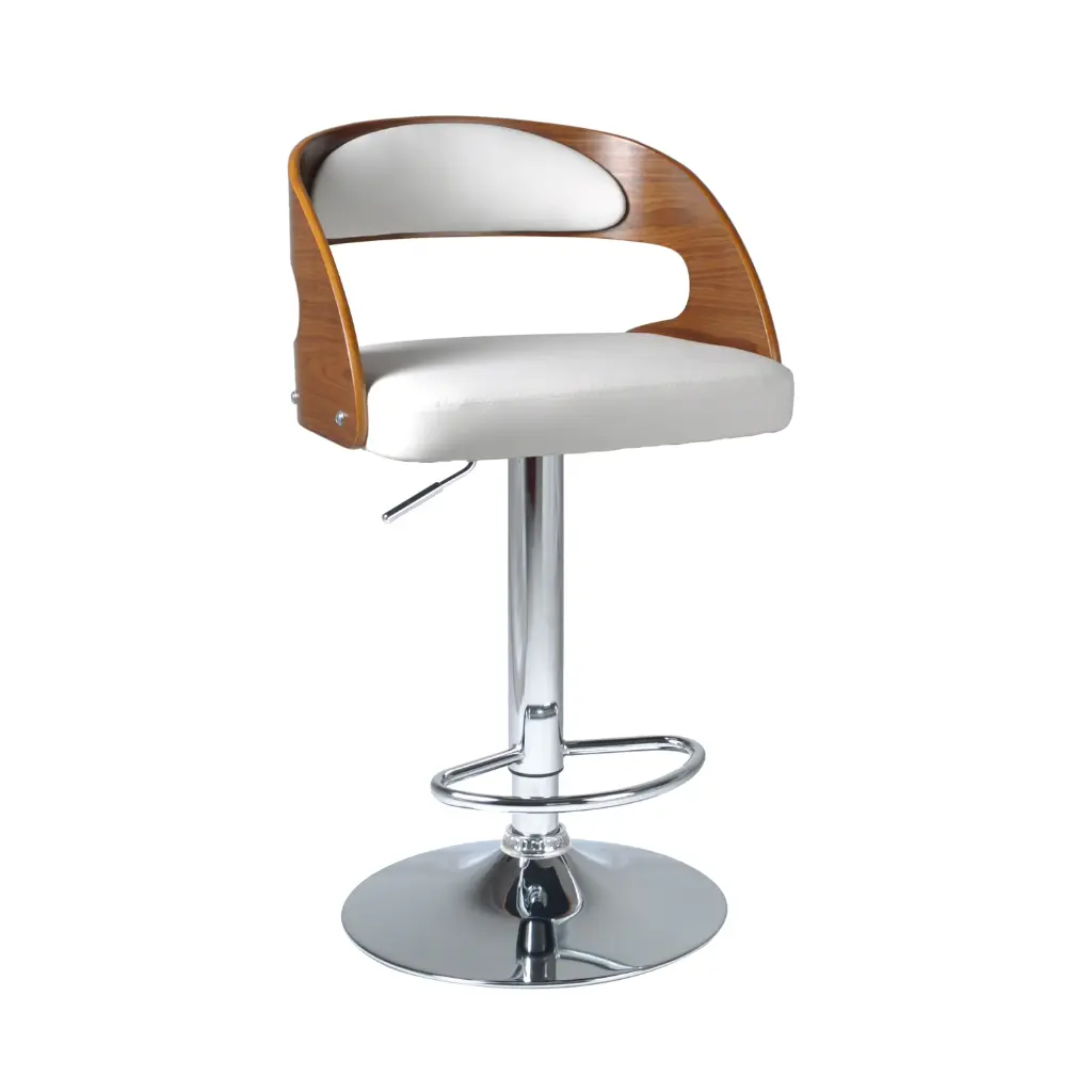 Banqueta premier Respaldo Madera Blanco