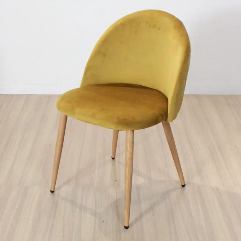 Silla Paris Pana Base Simil Madera Mostaza (Munich)