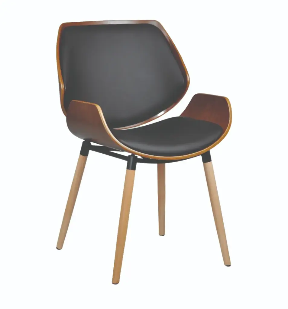 Silla Premier fija Madera haya Negro