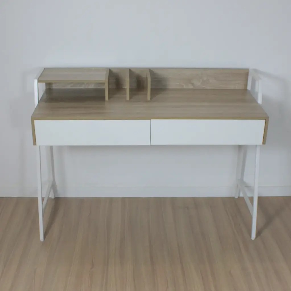 Escritorio Pampa blanco con marrón